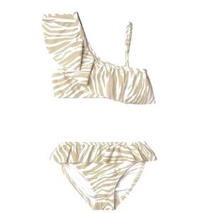Rylee + Cru Girls Zebra Bikini